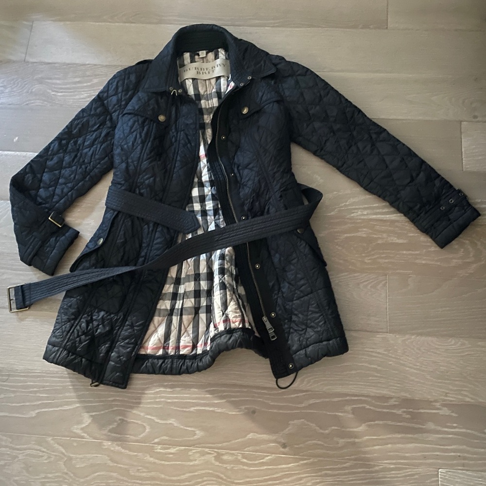 Burberry finsbridge jacket quilted black m